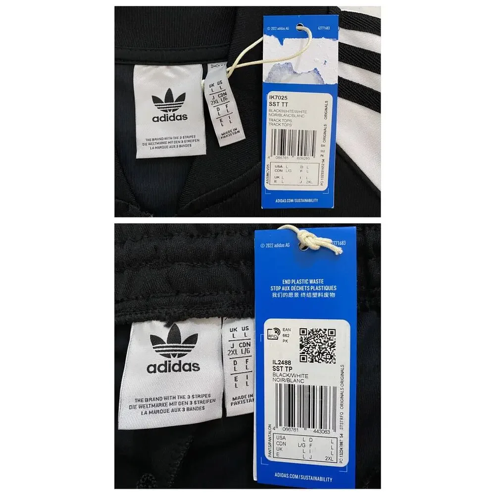 Adidas Originals Primeblue Superstar Tracksuit Black White Size L